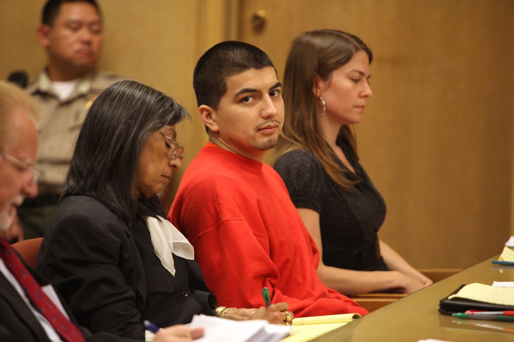 Edwin Ramos, the man who shot and killed a father and his two sons in a mistaken gang shooting in 2008 was sentenced today in San Francisco, California, on Monday, June 11, 2012.