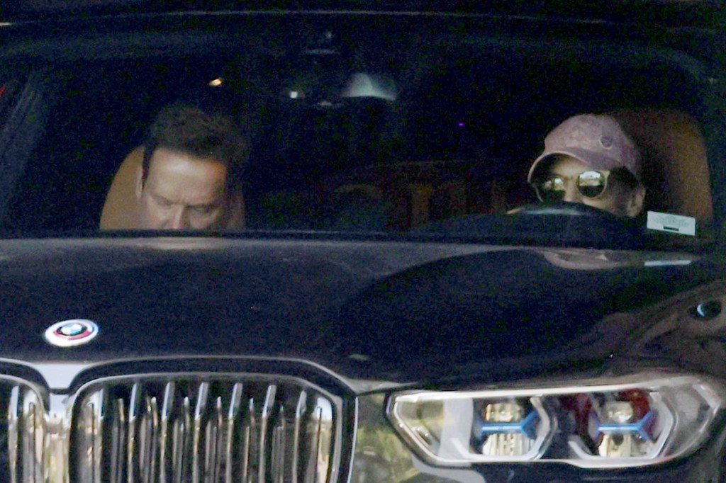 Karen Read's attorney Alan Jackson and his wife Lisa Kassabian seen together in a car at their Los Angeles home.