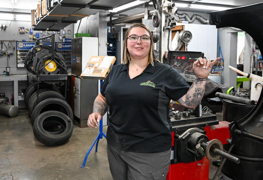 Victoria Carl in her workshop.