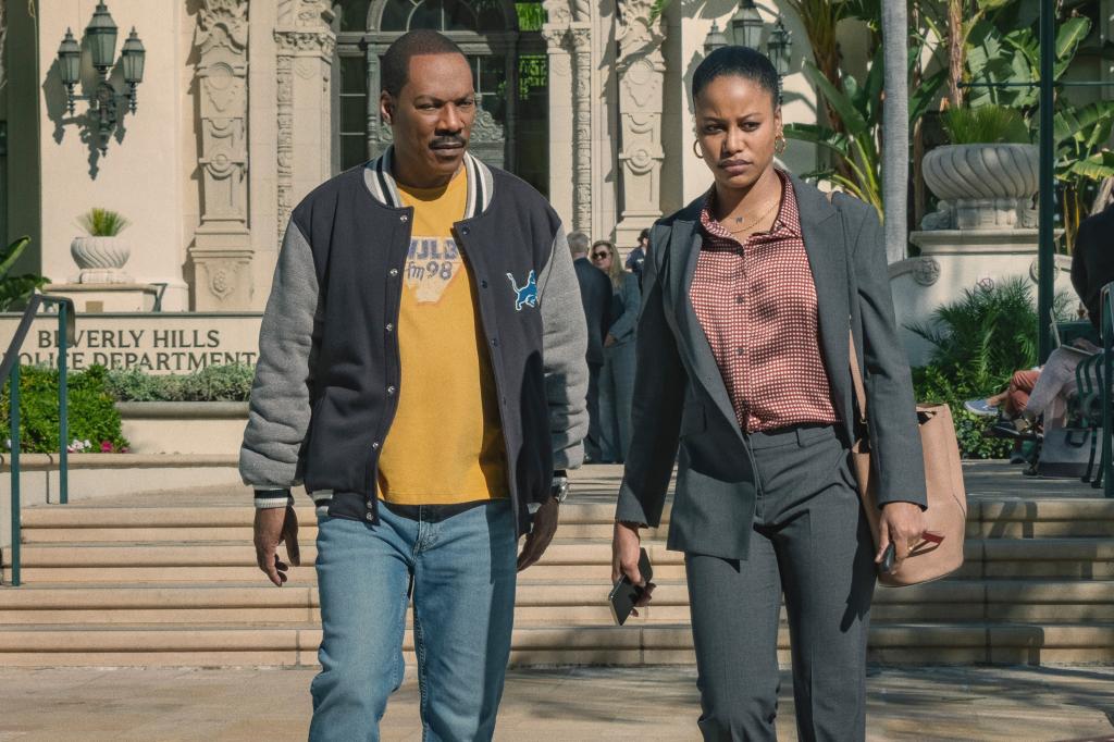 Eddie Murphy and Taylour Paige in "Beverly Hills Cop: Axel F." 