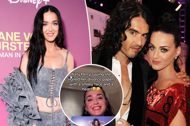 Katy Perry and Russell Brand