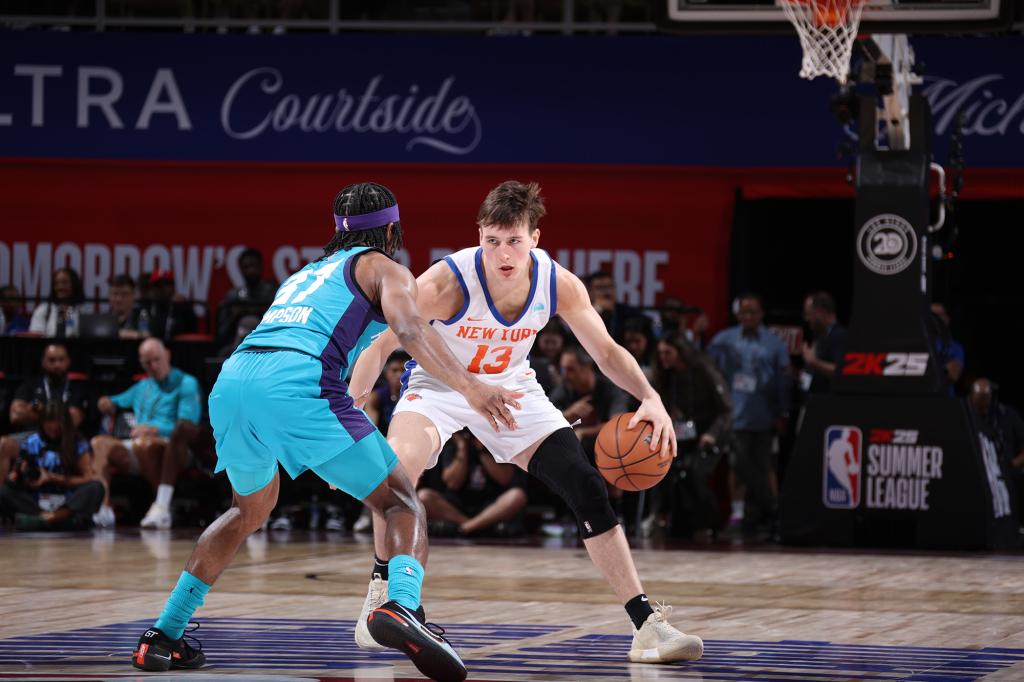 Tyler Kolek started for the Knicks during their NBA Summer League game Saturday.