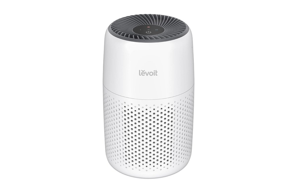 A white and grey device named Levv