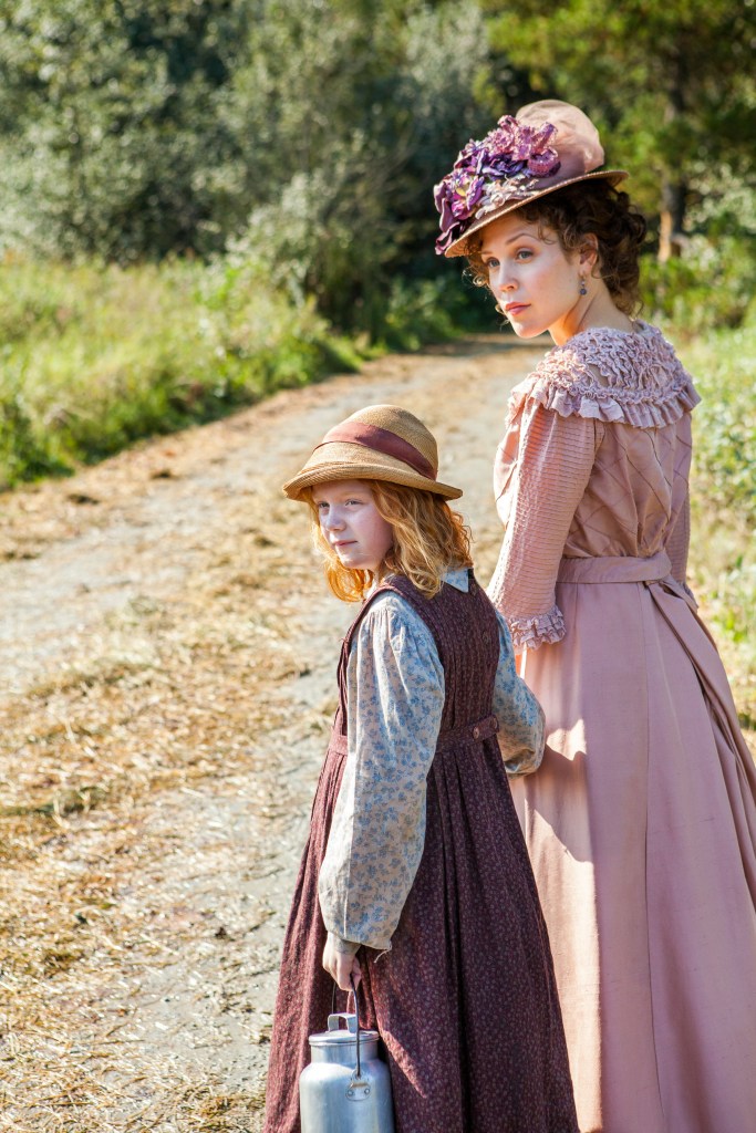 Mamie Laverock with Erin Krakow in "When Calls the Heart." 