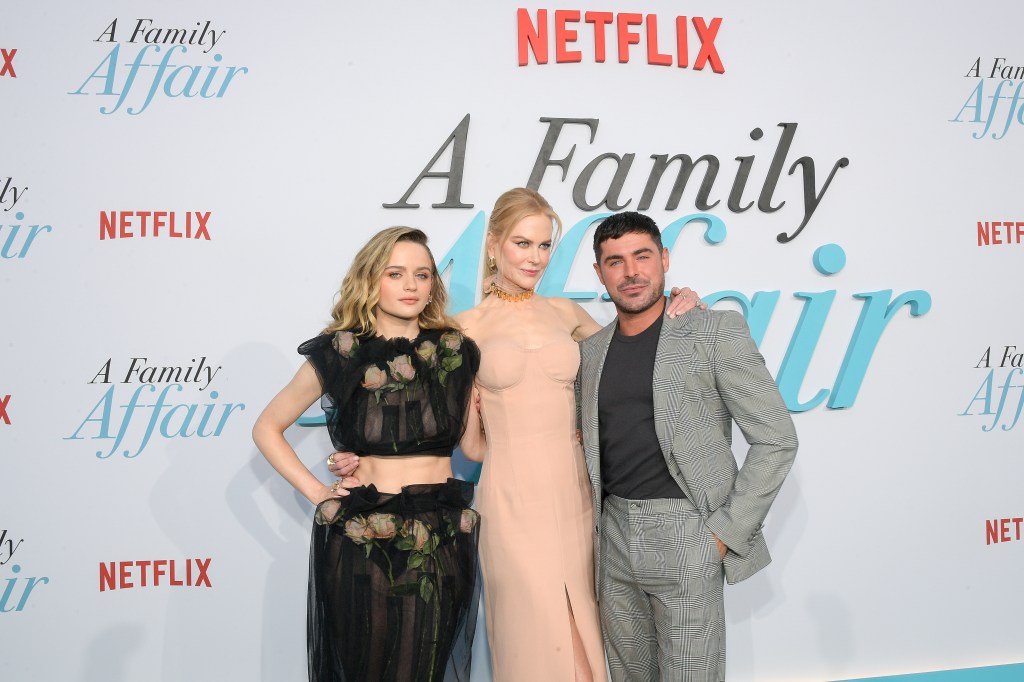 Joey King, Nicole Kidman, and Zac Efron at the "A Family Affair" premiere