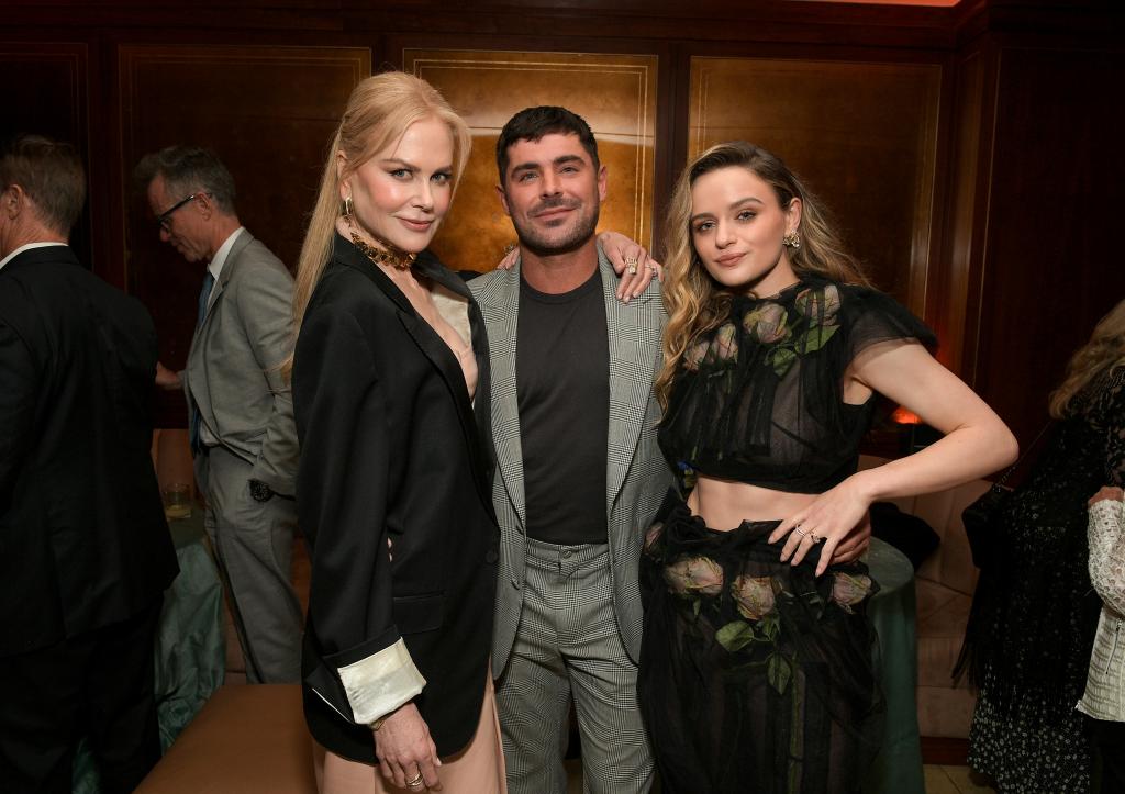 Nicole Kidman, Zac Efron, and Joey King at Sunset Tower Hotel Hollywood