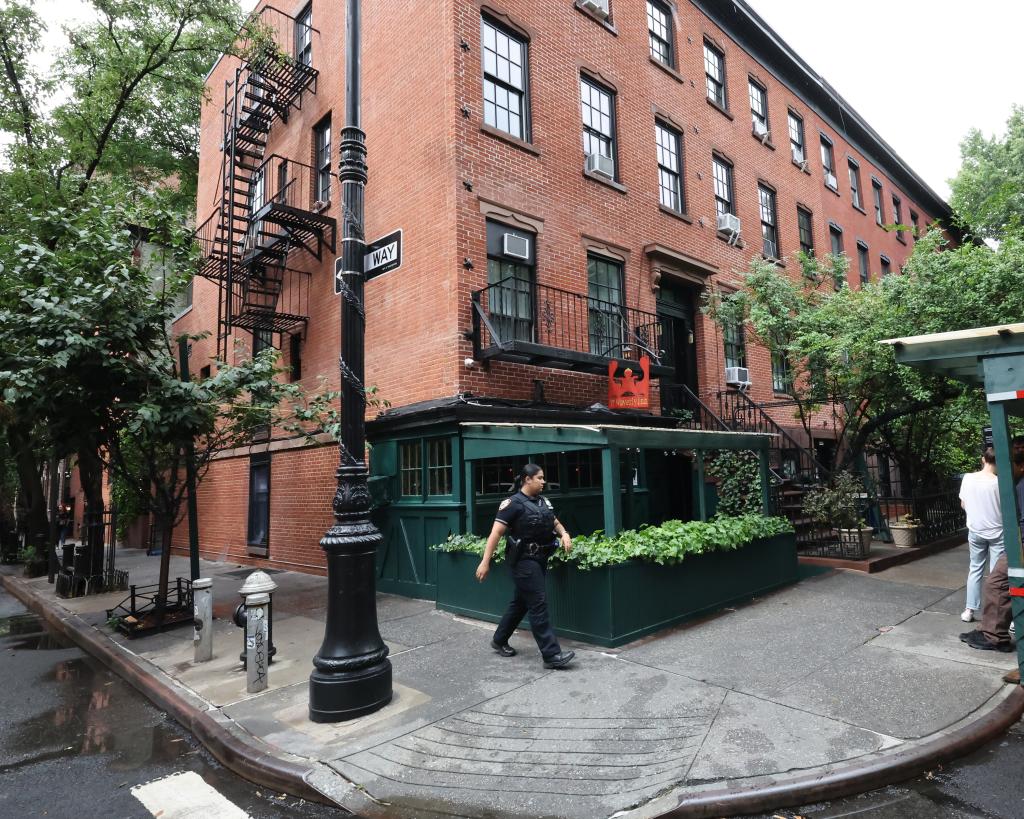 An exterior shot of the Waverly Inn in the West Village.