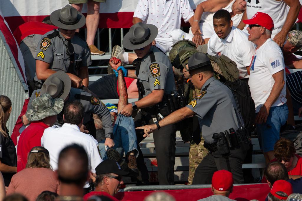 Shooting at rally