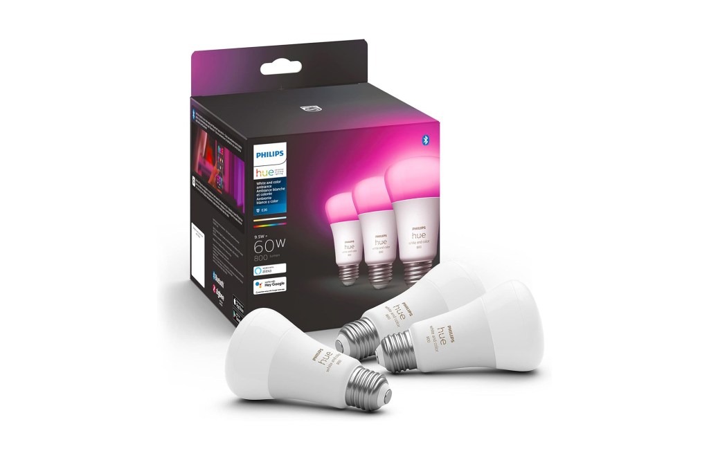 Philips Hue A19 LED Smart Light Bulb - White and Color Ambiance