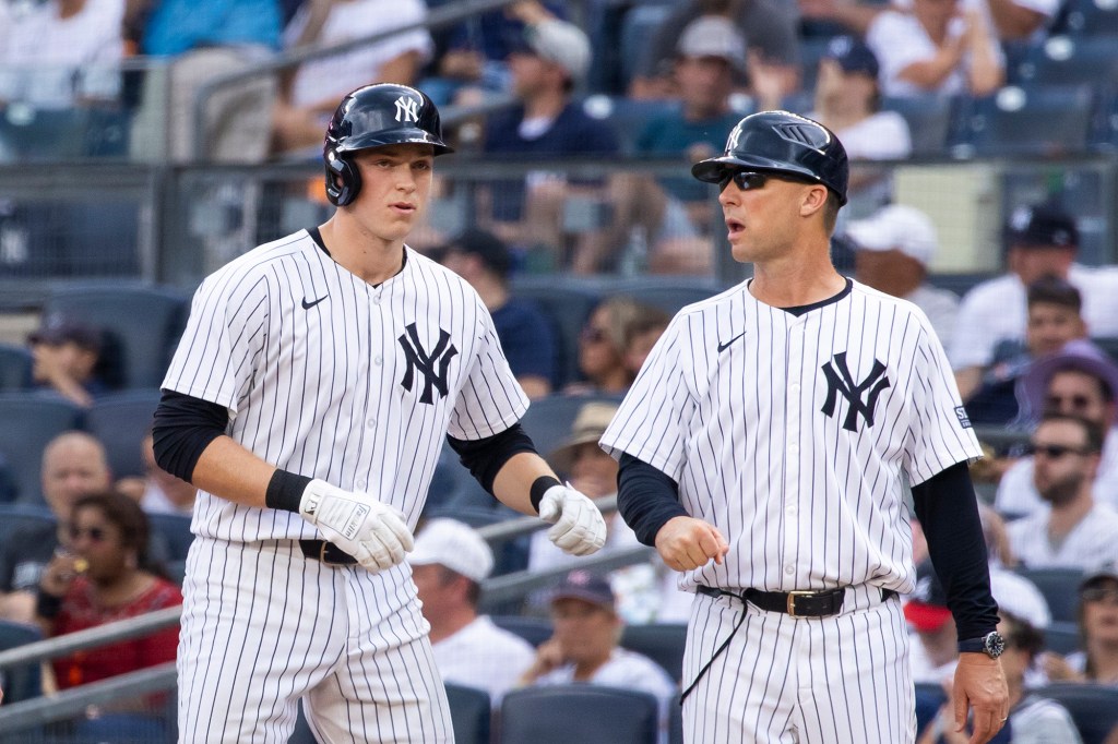 The Yankees still believe that Ben Rice can become a catcher in the  majors, too.