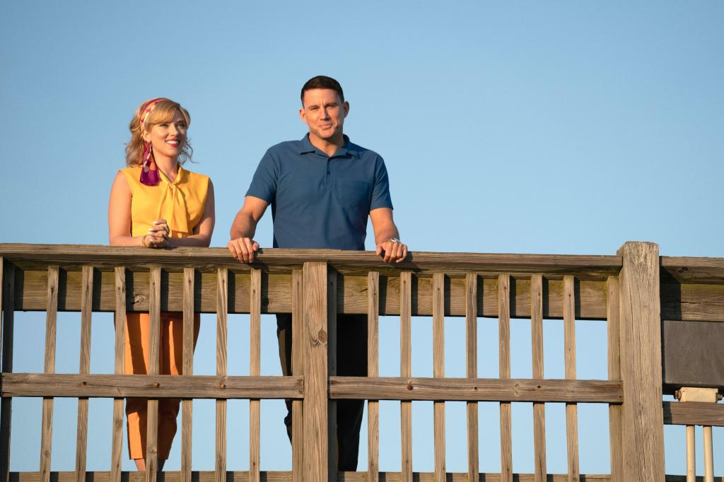 Scarlett Johansson and Channing Tatum in "Fly Me to the Moon."