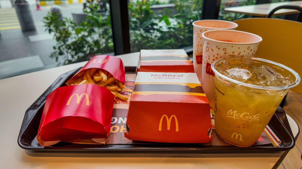 McDonald's tray.