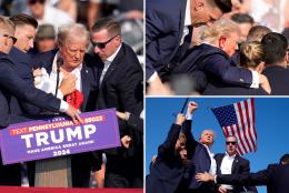 Trump shot on side of the head in apparent assassination attempt at rally