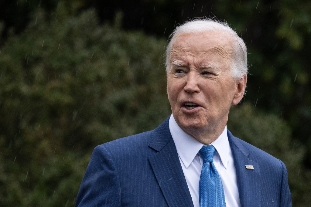 US President Joe Biden leaving the White House in Washington, DC, headed to Walter Reed Medical Center for his annual physical