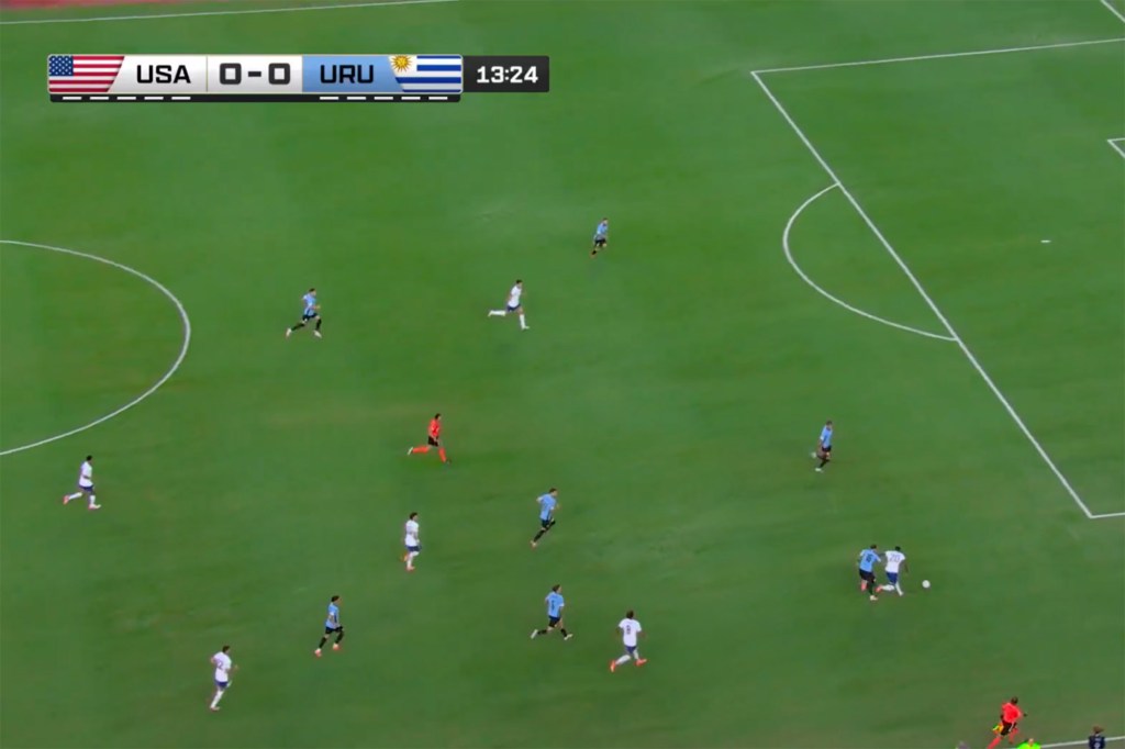 The USMNT-Uruguay broadcast featured a strange camera angle during the Copa America match.