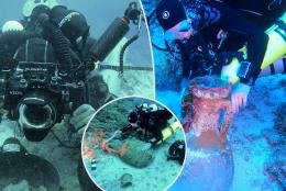 Divers discover 'hidden treasures' during expedition to eerie 2,000-year-old shipwreck