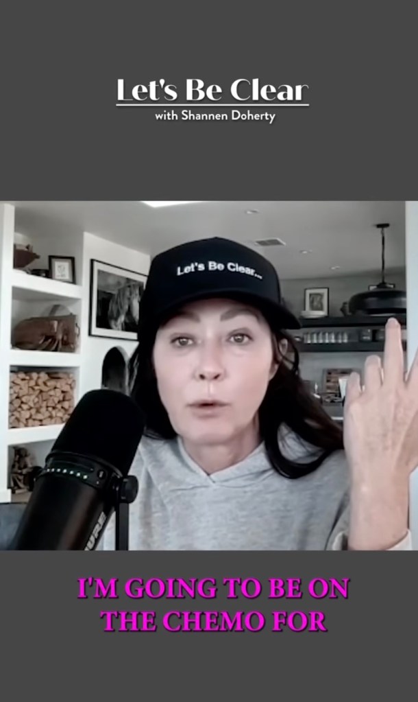 Shannen Doherty on her podcast