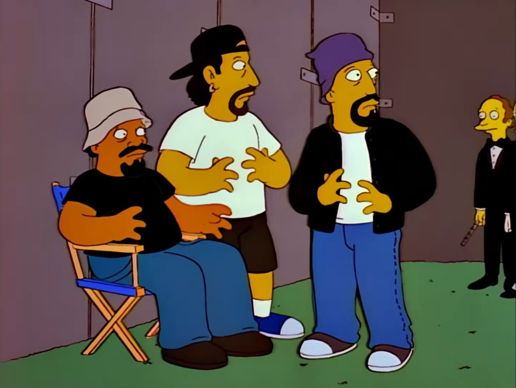 Cypress Hill on the 1996 episode of "The Simpsons." 