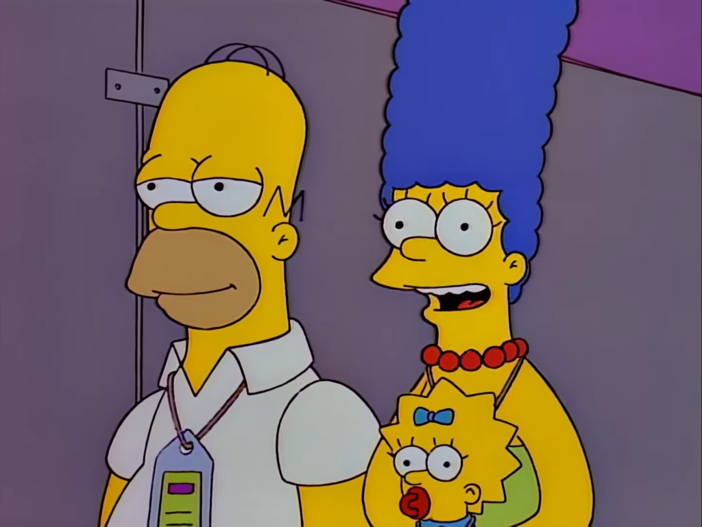 Homer and Marge Simpson. 