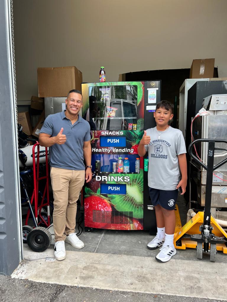 "I did my research," Peña proudly told The Post, saying he scoured eBay and Facebook for the best second-hand machine on the market, paying for it with money he had saved up over multiple years. He is pictured with his dad, Dr. William Peña.