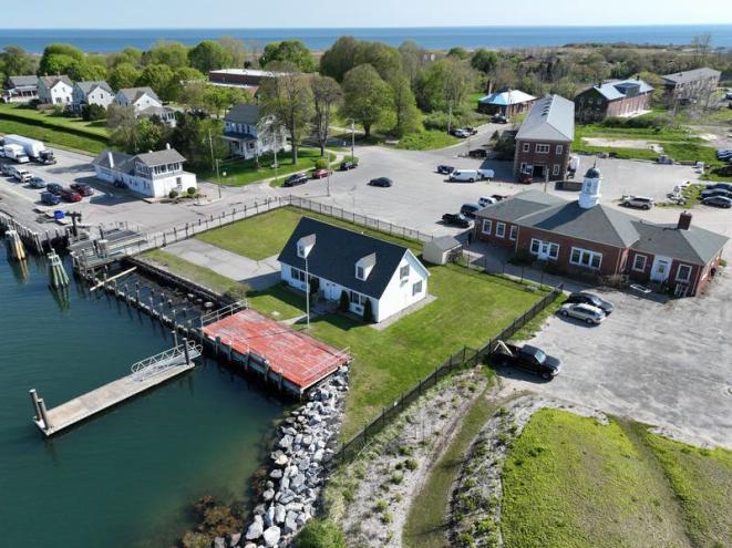 The residence is perched on an island near the Connecticut shore that many locals may have never heard of.