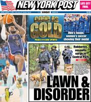 August 11, 2024 New York Post Front Cover