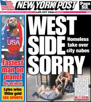 August 5, 2024 New York Post Front Cover