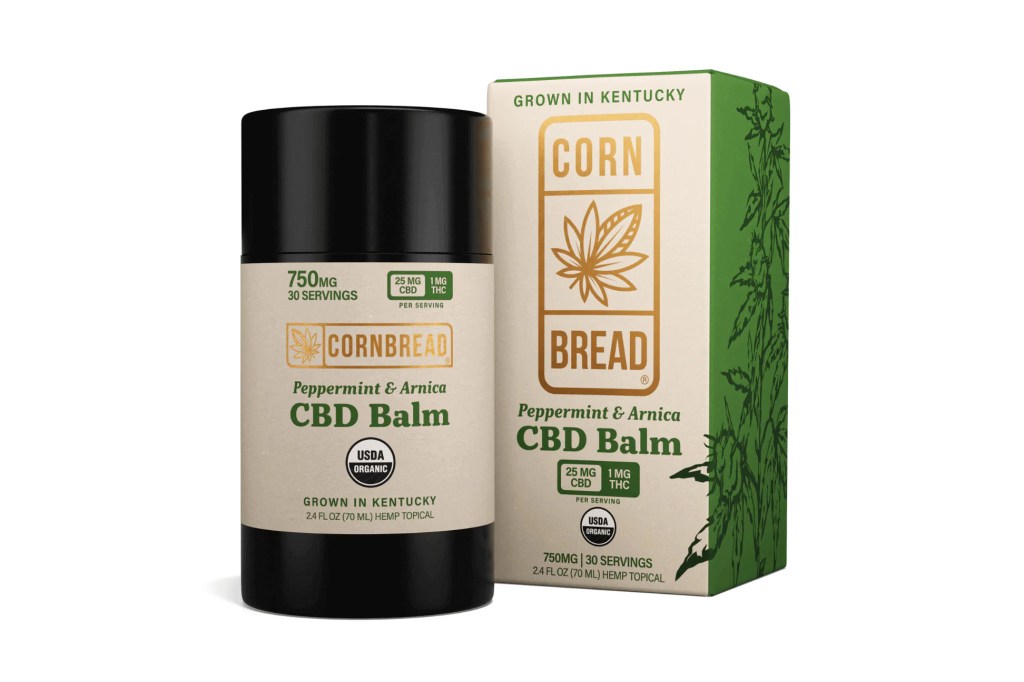 A container of CBD balm