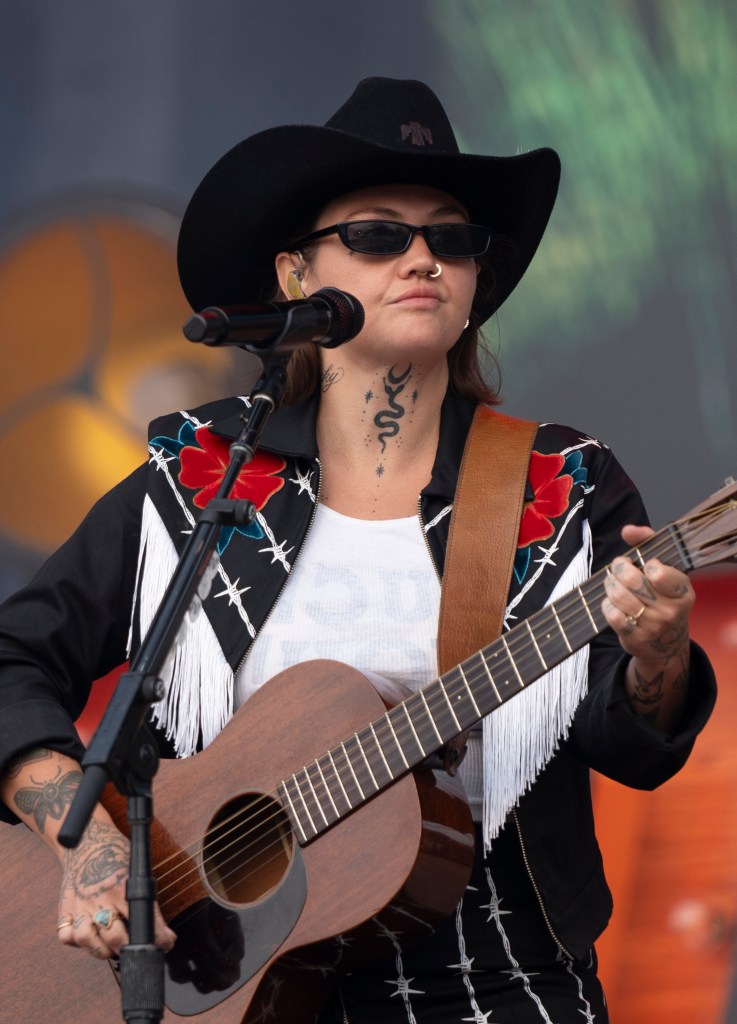 Elle King performs at Country Thunder Wisconsin on July 21, 2024 in Twin Lakes, Wisconsin.