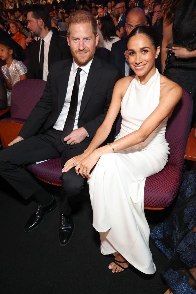 Prince Harry and Meghan, Duchess of Sussex, attending the 2024 ESPY Awards in Hollywood, California.