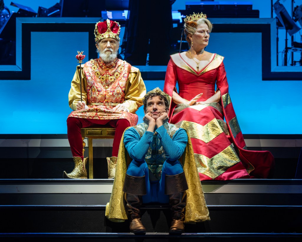 David Patrick Kelly, Ana Gasteyer and Michael Urie in Once Upon A Mattress