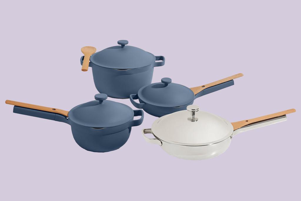 A group of pots and pans