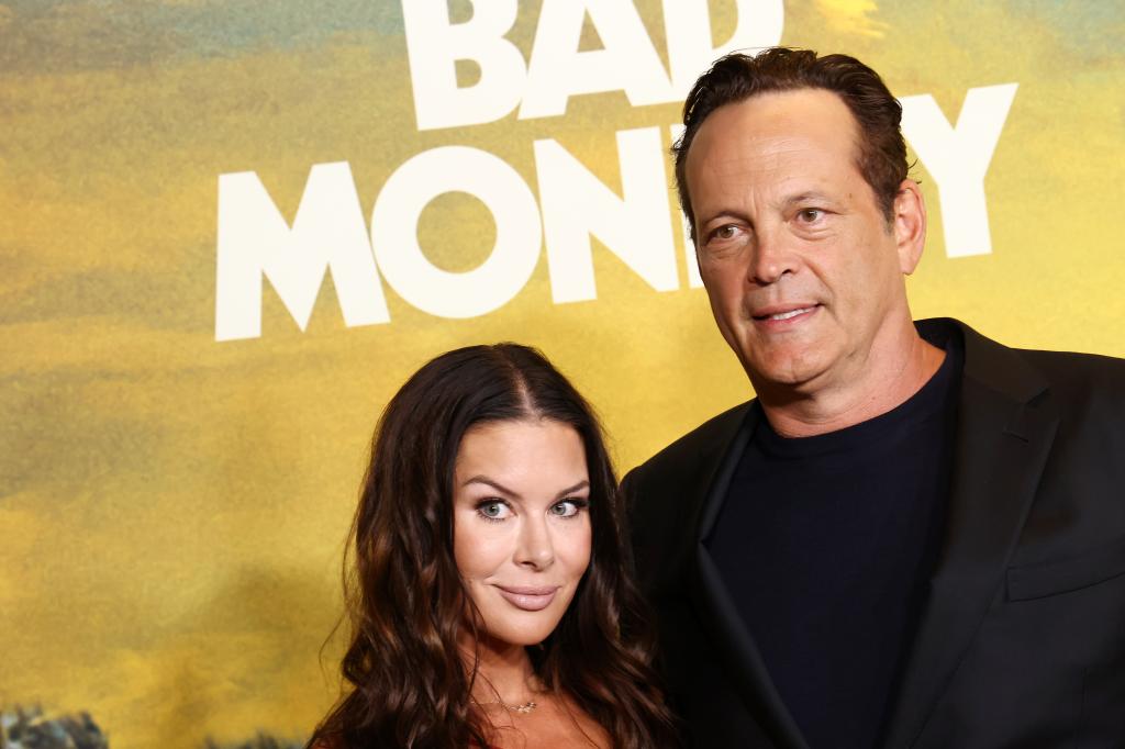 Kyla Vaughn, Vince Vaughn at the "Bad Monkey" premiere