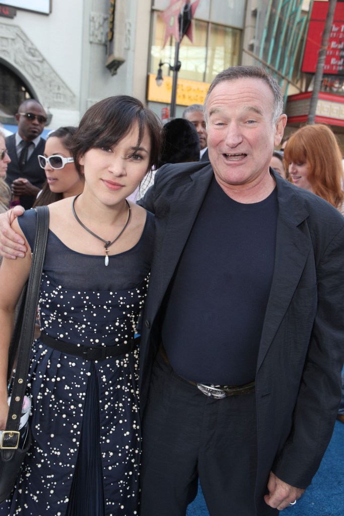 Zelda and Robin Williams at the "Happy Feet Two" premiere in 2011