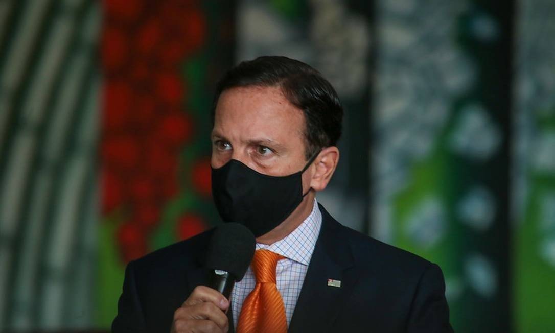 Governador João Doria anuncia medidas de combate ao coronavírus no estado Foto: Divulgação/Governo do Estado de São Paulo