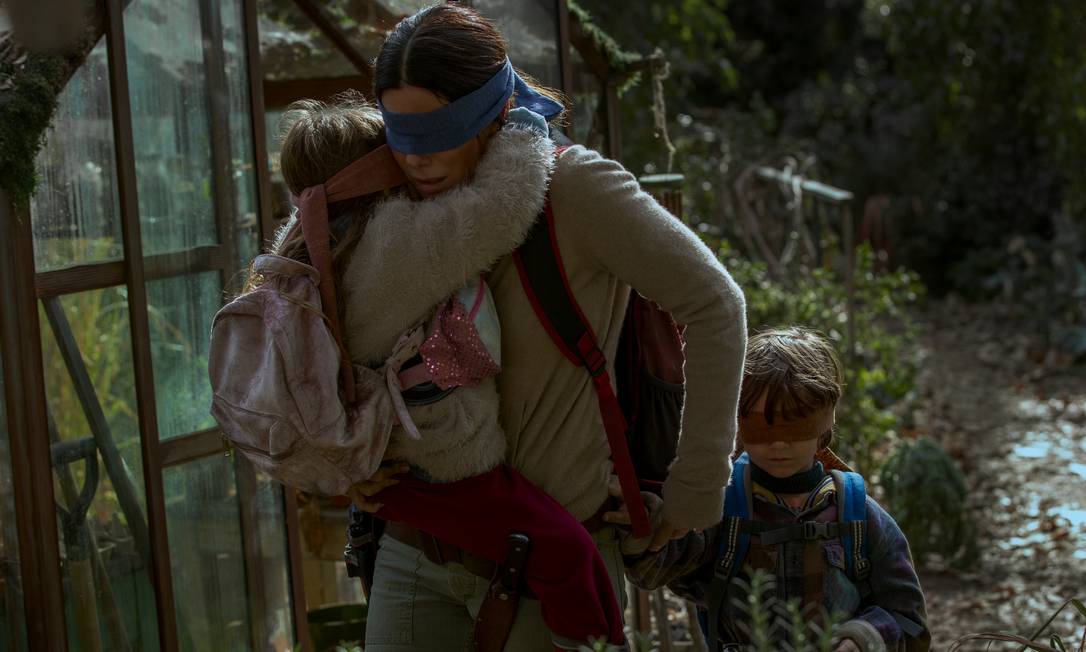 Sandra Bullock, em cena de 'Bird box': lançado em streaming, filme foi visto por 45 milhões de pessoas apenas em uma semana Foto: Divulgação / Saeed Adyani/Netflix