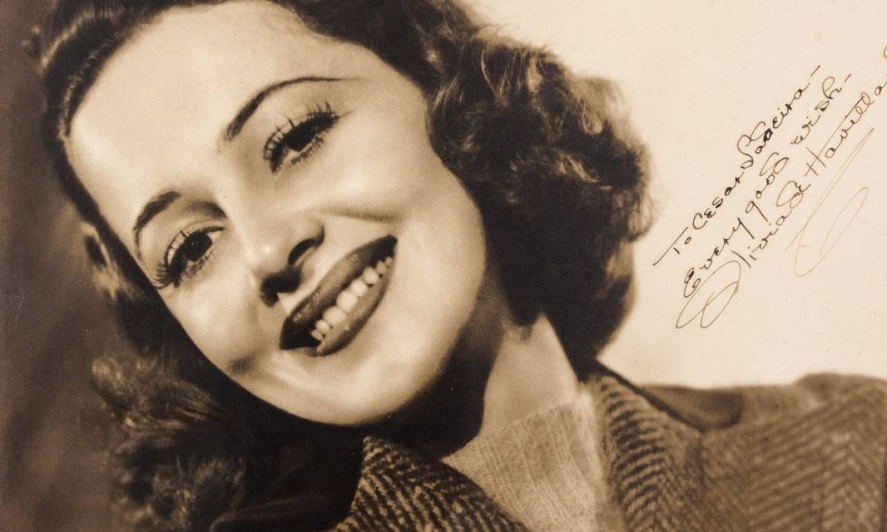 Olivia de Havilland, estrela de "E o vento levou" Foto: Divulgação/Cinédia