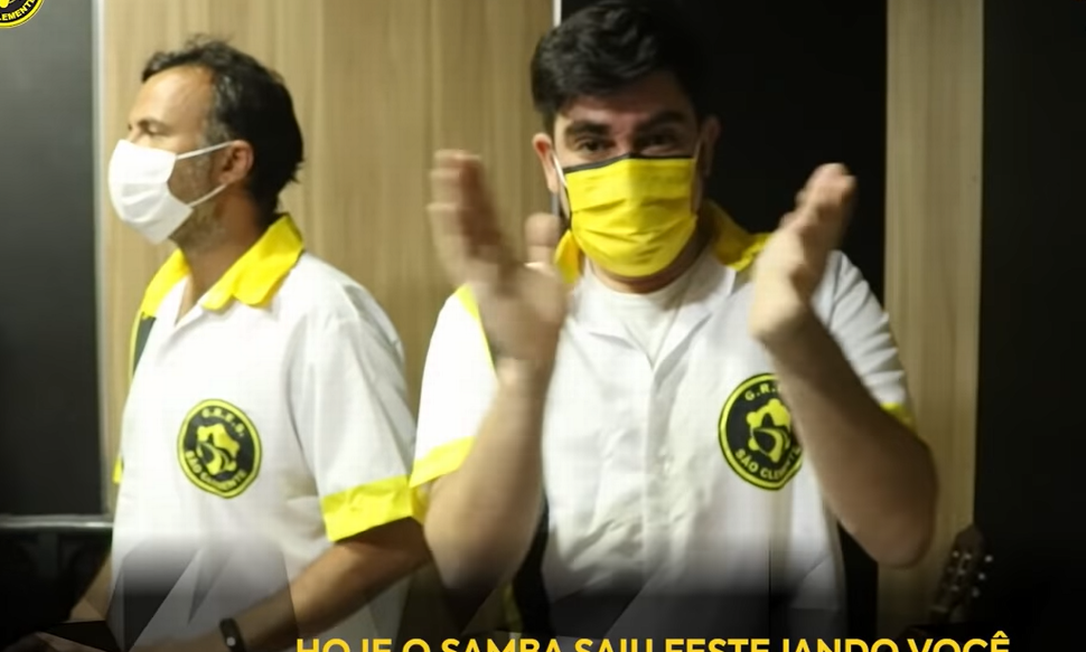 Marcelo Adnet é um dos compositores do samba que homenageia Paulo Gustavo: letra disputa samba-enredo da São Clemente Foto: Reprodução / YouTube