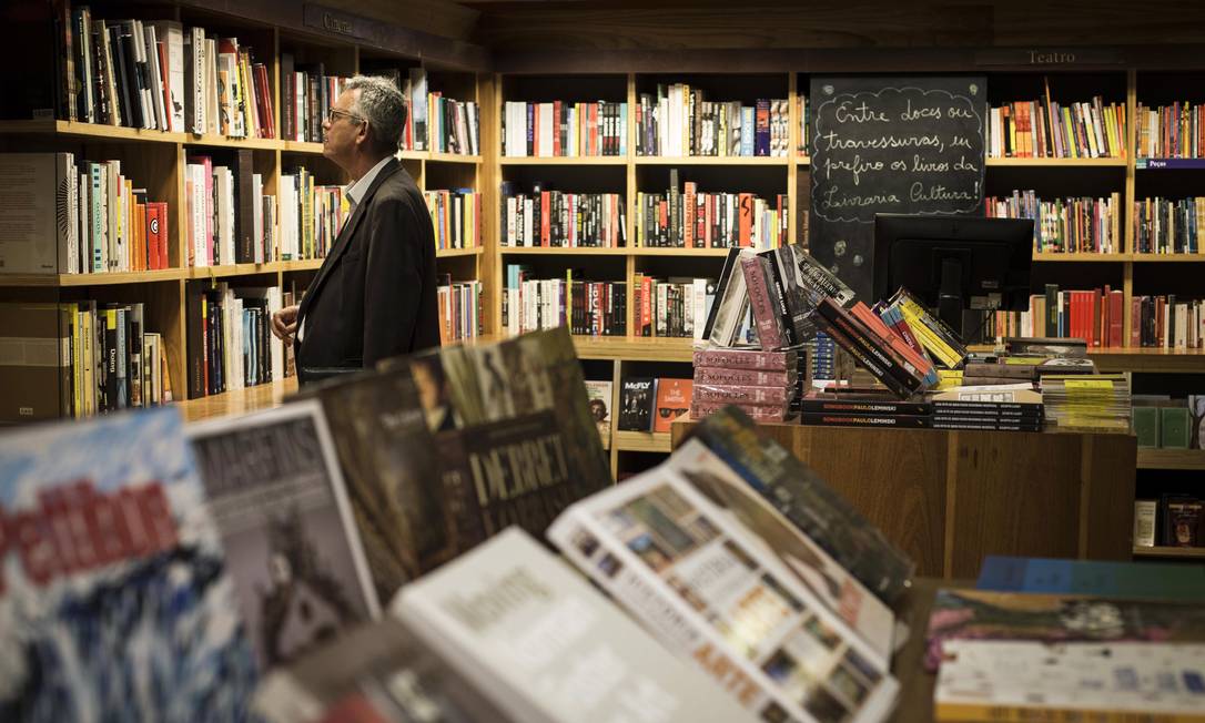 A livraria Cultura, no Centro do Rio. Fechamento refletiu no volume de vendas nofim de ano Foto: Guito Moreto / Agência O Globo