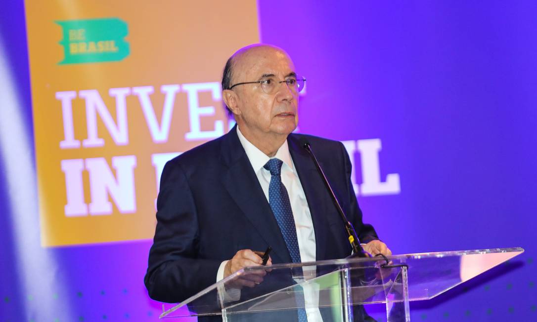 O ministro da Fazenda, Henrique Meirelles (PSD), durante o seminário Oportunidades de Investimento no Brasil 2018 no Hotel Sheraton, em Nova York Foto: William Volcov / Brazil Photo Press