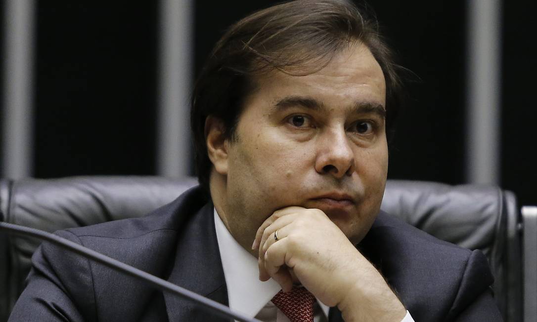 O presidente da Câmara, Rodrigo Maia Foto: Jorge William / Agência O Globo