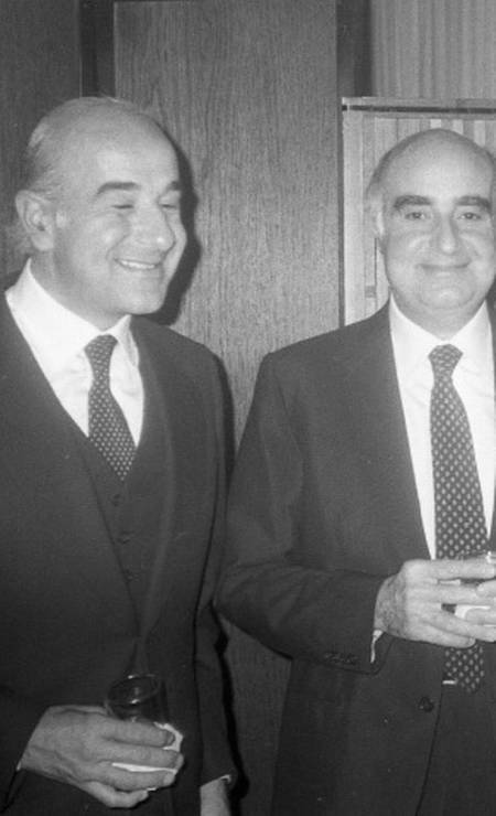 Nesta foto de outubro de 1981, Joseph aparece ao lado do irmão, Edmundo, em recepção do ministro Saraiva Guerreiro aos representantes latino-americanos da reunião da ONU, em Manhattan (EUA) Foto: Arquivo/Agência O Globo