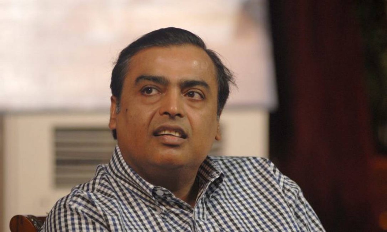 Mukesh Ambani, da Reliance Industries - Tem atualmente US$ 97 bilhões. Em 2029, aos 71 anos, terá seu primeiro trilhão Foto: Divulgação