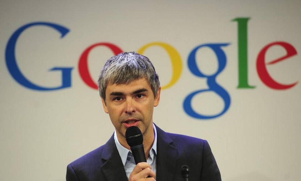 Larry Page, cofundador da Google - Fortuna estimada em US$119 bilhões. Chegará ao trilhão no ano 2032, aos 58 anos Foto: Divulgação