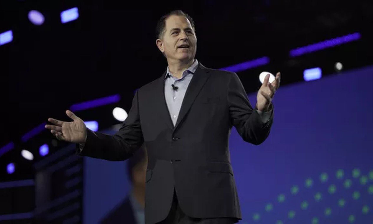 Michael Dell, da Dell - Seu patrimônio é avaliado em US$ 60 bilhões. Aos 67 anos, em 2033, deve bater a casa dos trilhão Foto: Reprodução