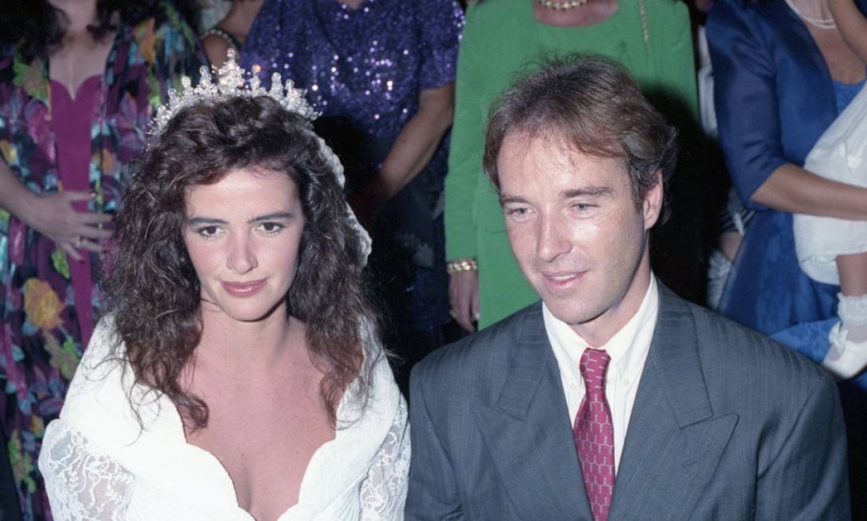 Em janeiro de 1991, Luma de Oliveira e Eike Batista se casam Foto: Arquivo O Globo / Leonardo Aversa/ Agência O Globo