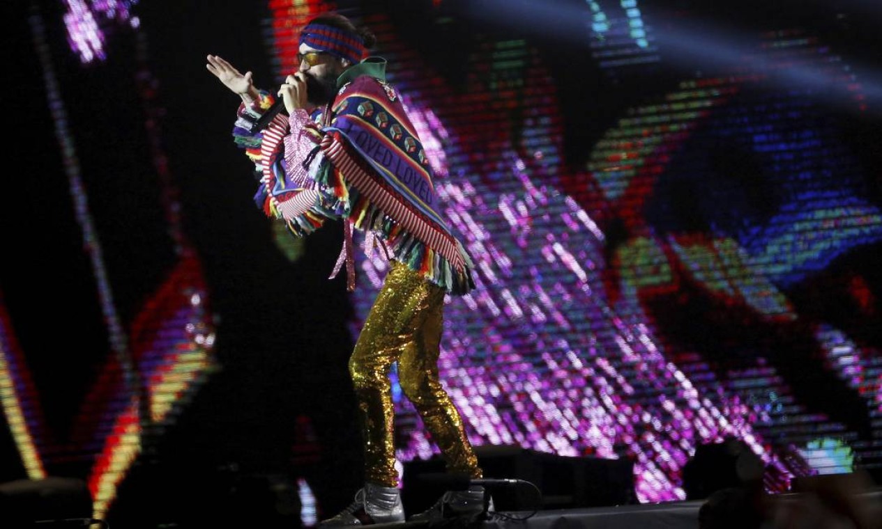 Thirty Seconds to Mars no palco Mundo do Rock in Rio Foto: Antônio Scorza / Agência O Globo