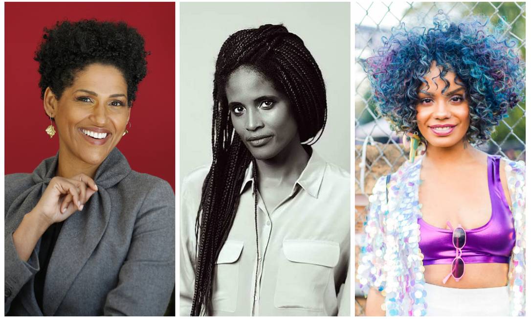 Vozes poderosas: Alexandra Loras, Djamila Ribeiro e Magá Moura Foto: Fotos de divulgação