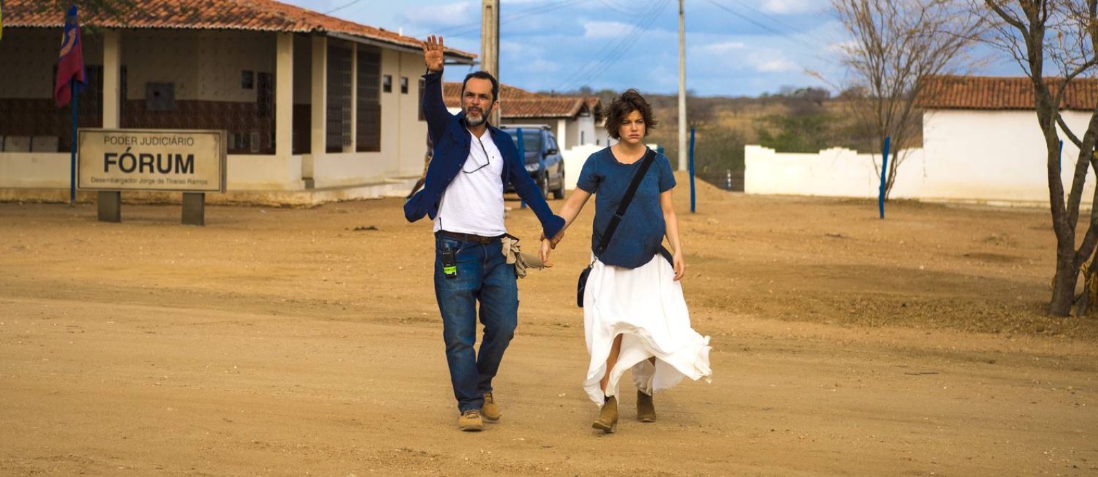 Cena da supersérie 'Onde Nascem os fortes', gravada no sertão da Paraíba Foto: Divulgação/TV Globo/Estevam Avellar