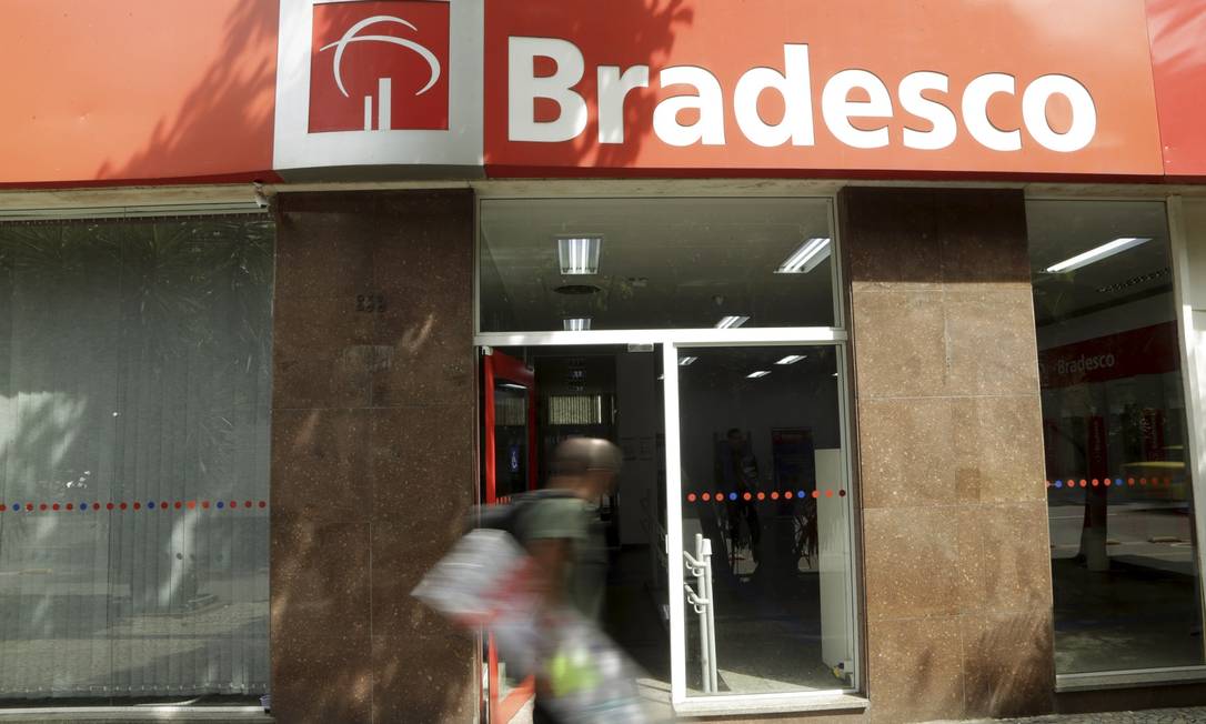 Agência do Bradesco no Rio. Foto: Gabriel de Paiva / Agência O Globo